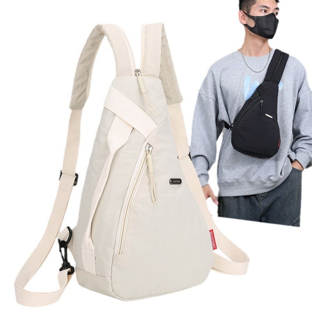 Cycling Commuter Backpack Waterproof - 水滴型ナイロン防水ユニセックスチェストバッグ女性スポーツ電話クロスボディバッグ男性サイクリングポータブル多用途ショルダーバッグ