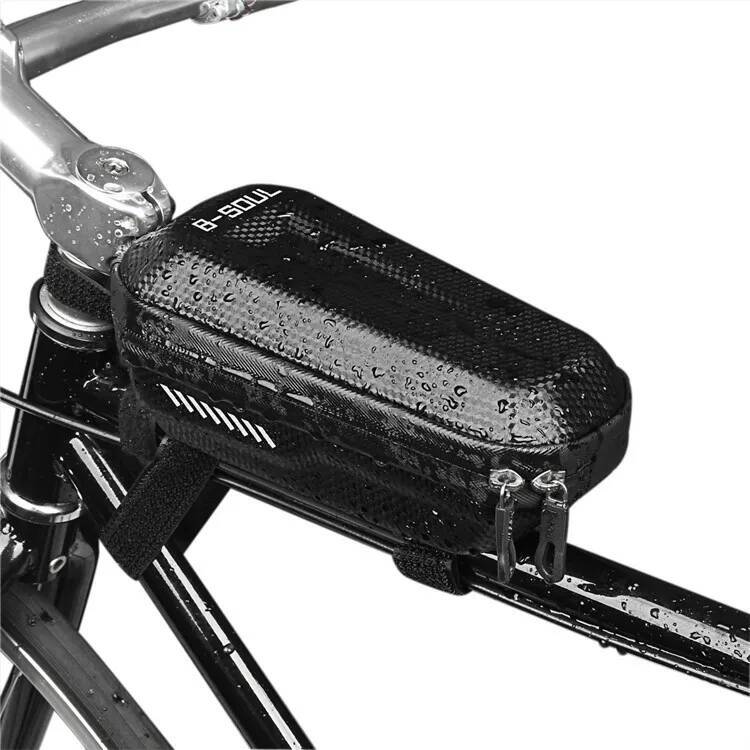 Cycling Commuter Backpack Waterproof - ESLNF新デザインバイクフレームフロントハードシェル トップチューブバッグ、サイクリングアクセサリー防水自転車サドルバッグ
