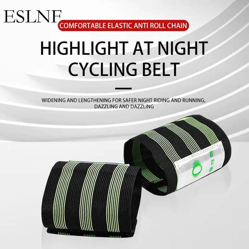 Commuter Cycling - ESLNF ユニバーサル反射自転車安全ストラップ調節可能な足首パンツレッグストラップ高視認性 MTB ロードコミューター夜間サイクリング