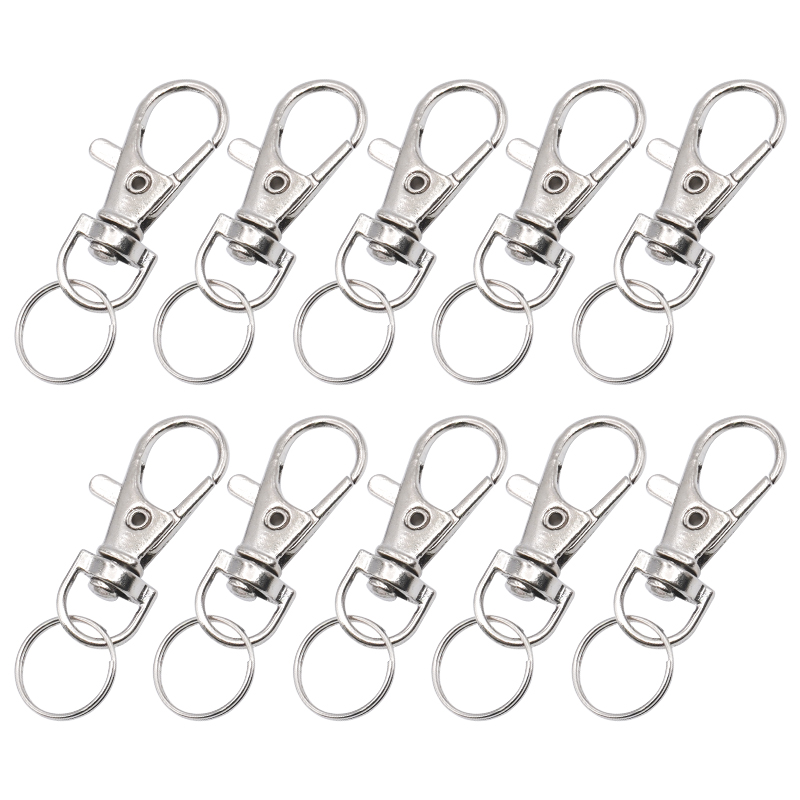 Chain Lock Combination - 10 個ケージアクセサリードアバックルロック鳥ウサギキーチェーンフッククラスプ器具ロブスターオウムスナップクリップロックスプリングトリガー