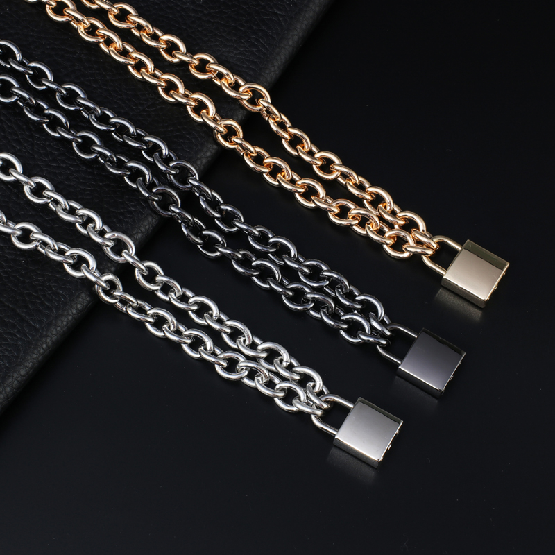 ステンレス鋼のロックとキーペンダントヒップホップヘビーデュー - Chain Lock Combination のレビューと価格