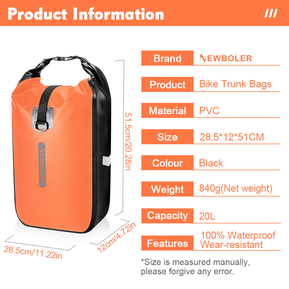 NEWBOLER 10L 20L 防水 サイクリング 自転車 - Cycling Commuter Backpack Waterproof のレビューと価格