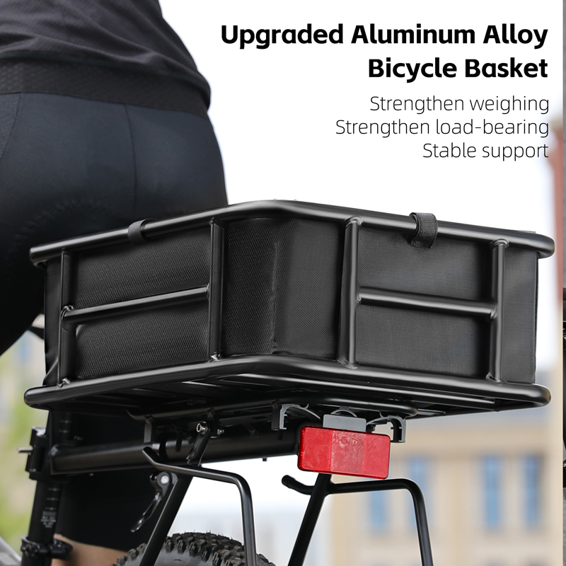 大容量自転車リアバスケットカーゴラッククイックリリース 26 - Commuter Cycling のレビューと価格