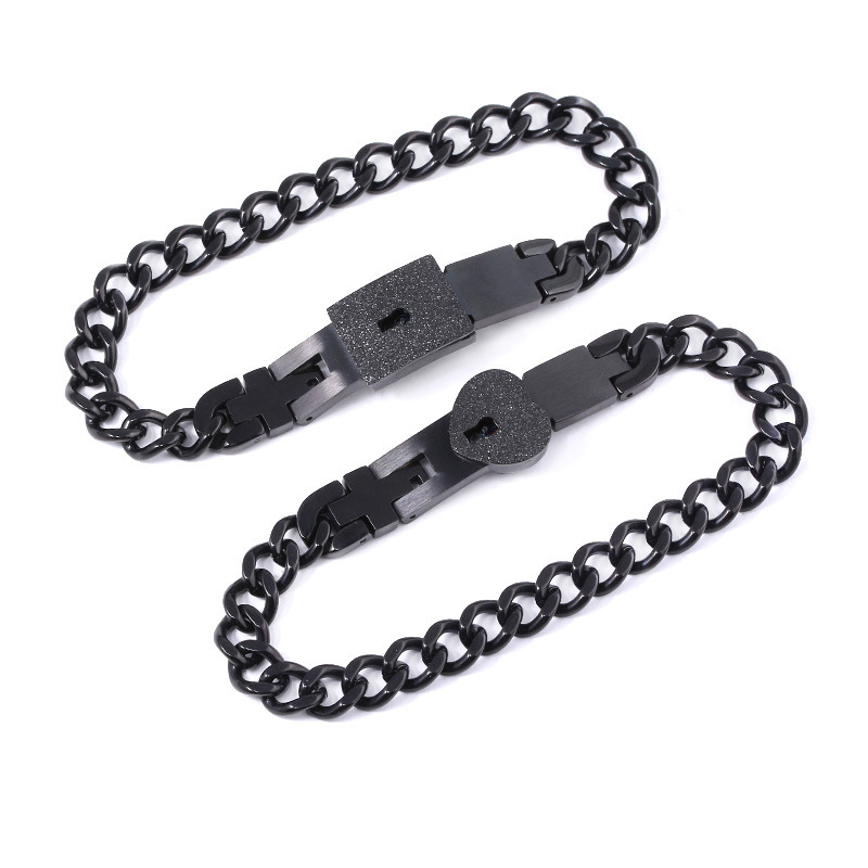 バレンタインデー ステンレス製ブレスレット ラブロックブレス - Chain Lock Combination のレビューと価格