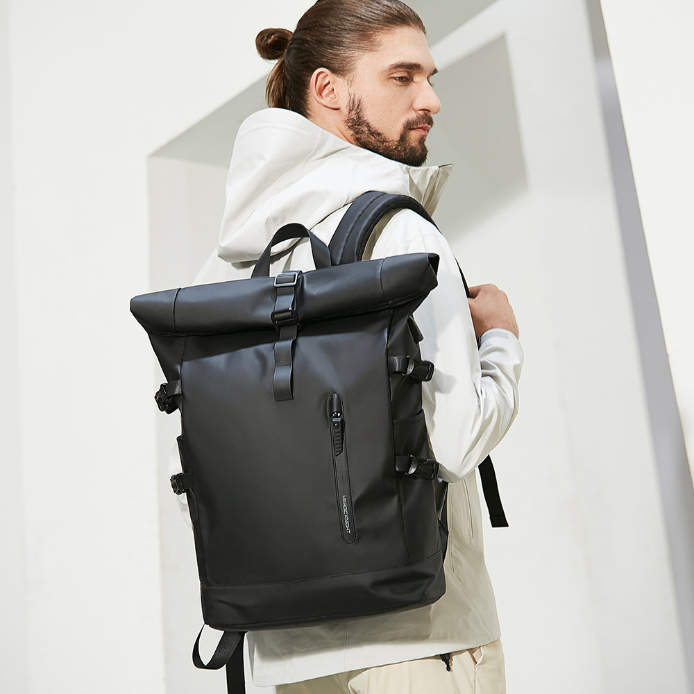 HK 拡張可能なトラベルバックパックメンズ大容量防水 15. - Cycling Commuter Backpack Waterproof のレビューと価格