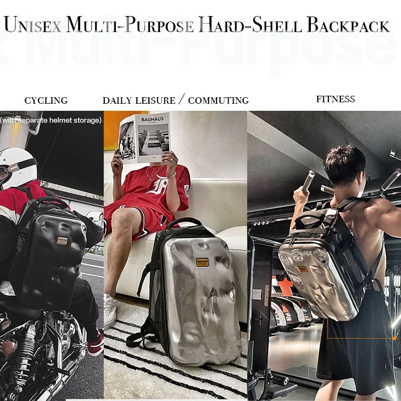 男女兼用 ハードシェル撥水バックパック サイクリング、日常レ - Cycling Commuter Backpack Laptop のレビューと価格