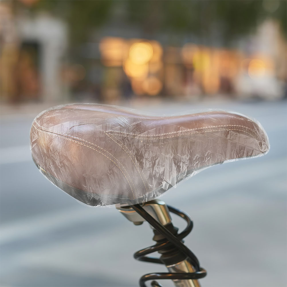 100個入り 防水サドルカバー ユニバーサルフィット バイク - Cycling Commute In Rain のレビューと価格