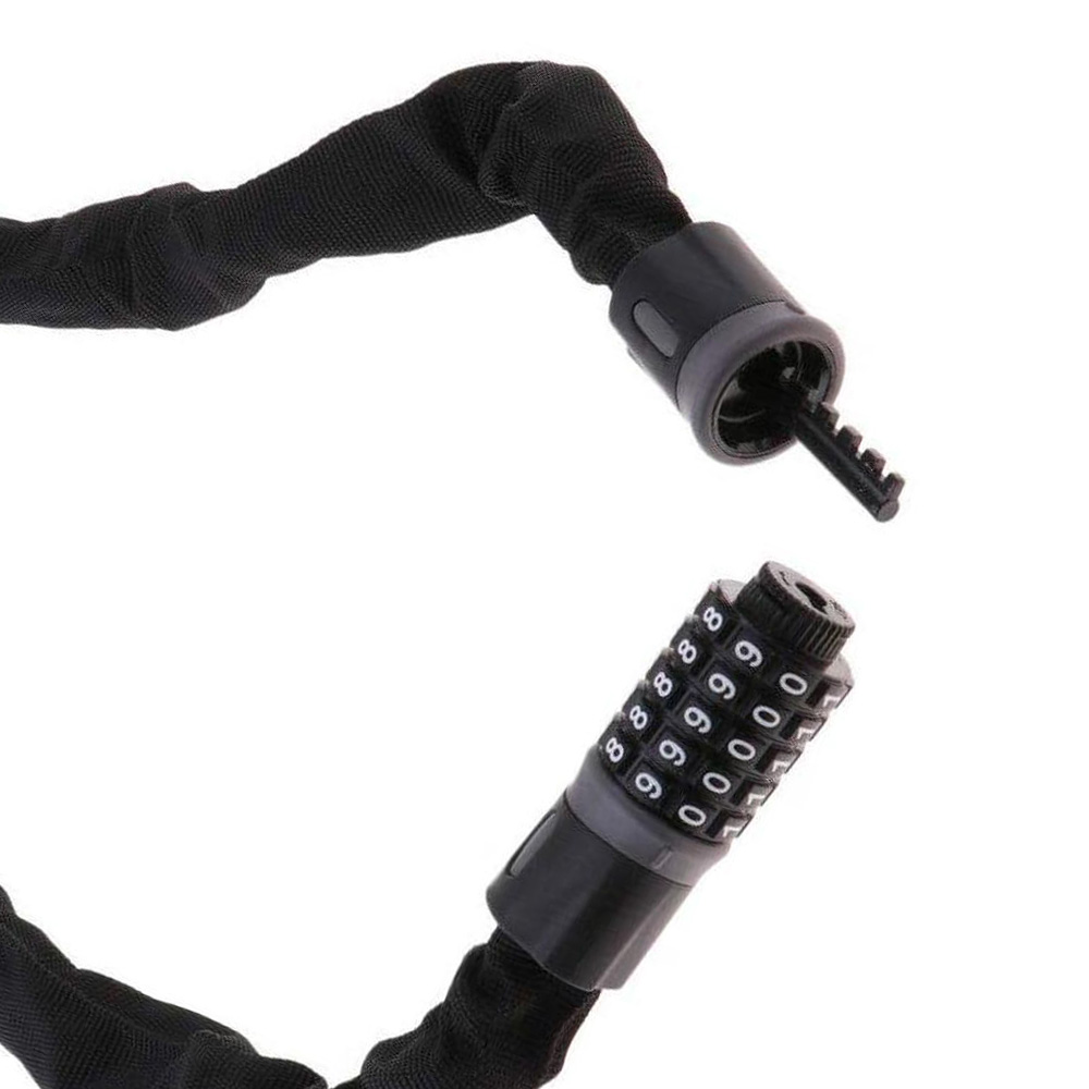汎用5桁ダイヤル式自転車チェーンロック、バイクチェーンロック - Chain Lock Combination のレビューと価格