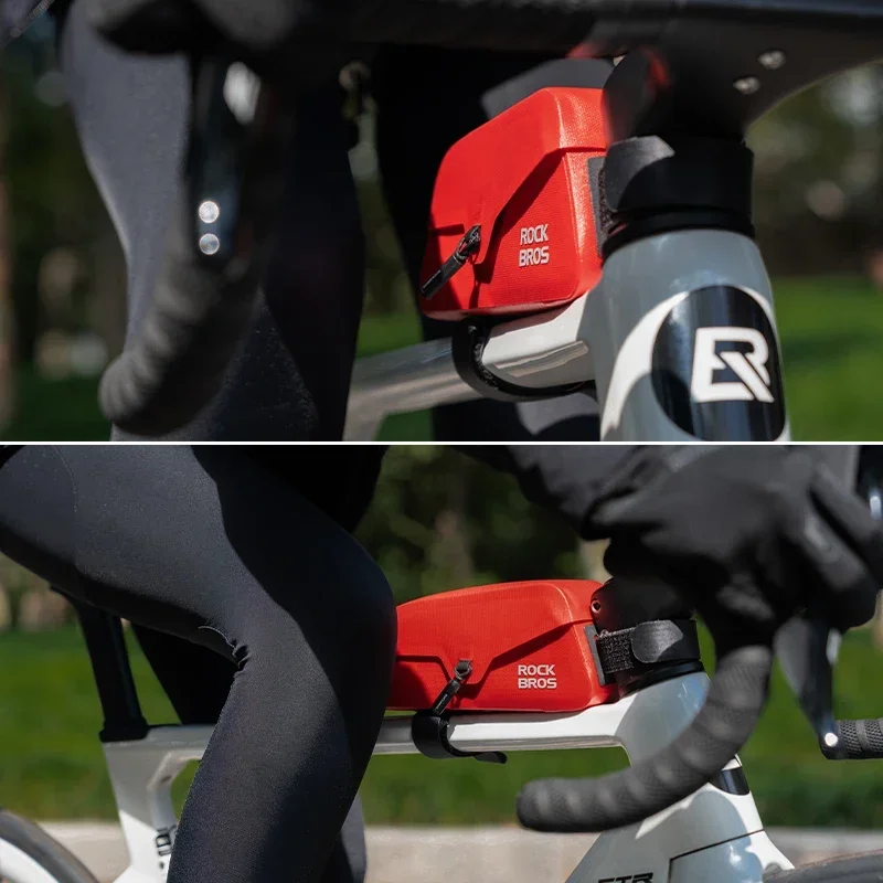 ROCKBROS 磁気吸引自転車トップチューブバッグフロント - Cycling Commuter Backpack Waterproof のレビューと価格