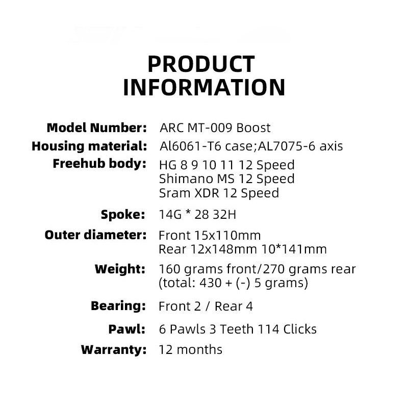 ARC MT009 ブーストフロントリアハブ mtb マウン - Dynamo Hub Front のレビューと価格