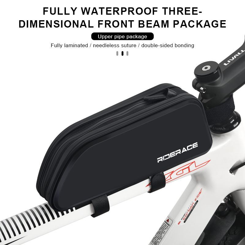 RIDERACEバイクトップチューブバッグ ポータブルTPU - Cycling Commuter Backpack Waterproof のレビューと価格