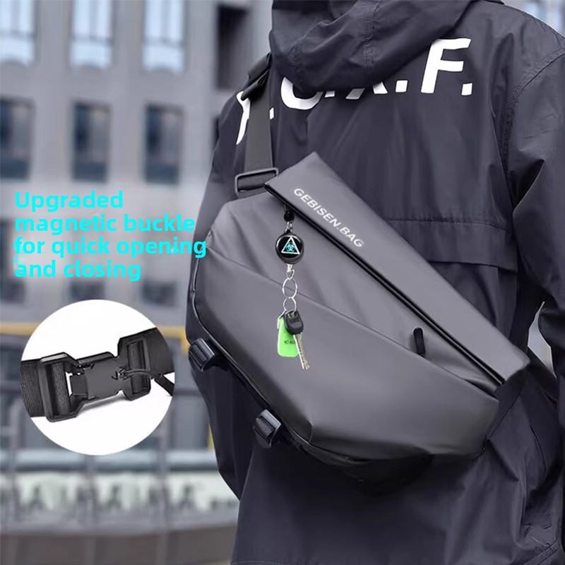磁気バックル付きメンズクロスボディバッグ、通勤、サイクリング - Commuter Cycling のレビューと価格